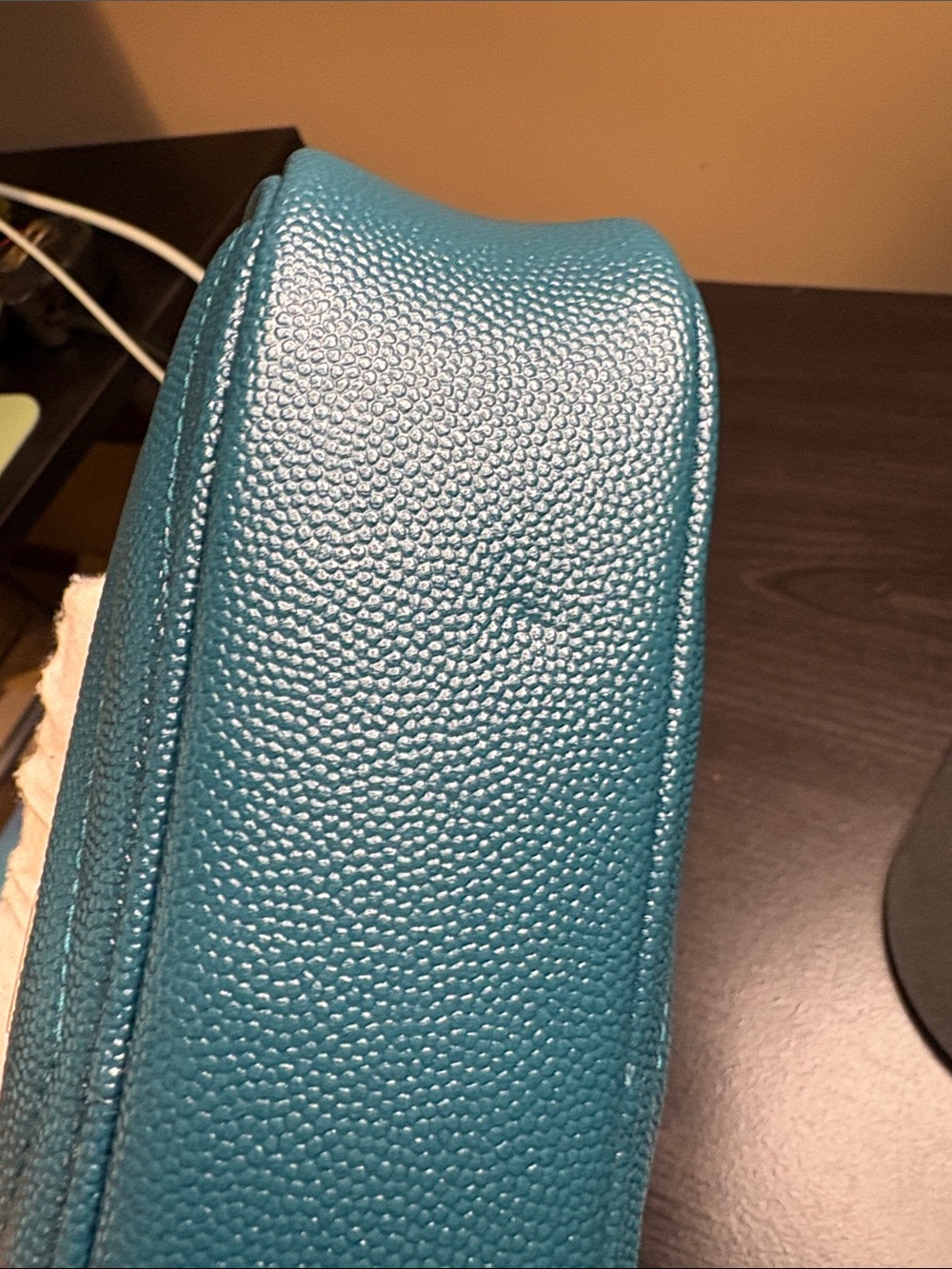 Saint Laurent  YSL Mini LouLouTeal Quilted Leather Crossbody Bag Tassel Silver - Picture 11 of 11